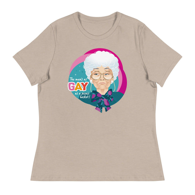 Gay as a Picnic Basket (Women's Relaxed T-Shirt)-Women's T-Shirts-Swish Embassy
