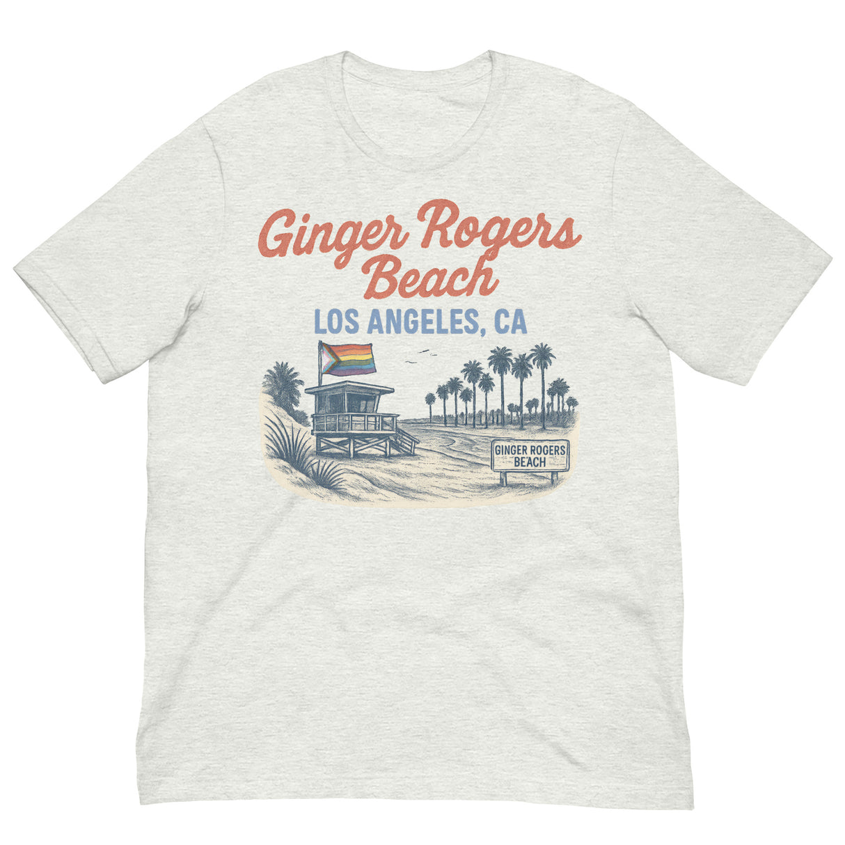 Ginger Rogers Beach-T-Shirts-Swish Embassy