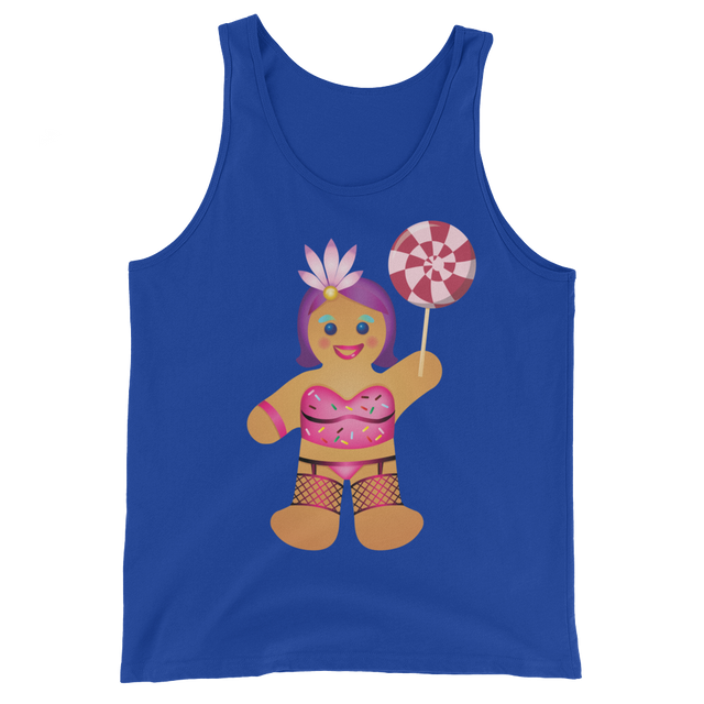 Gingerbread Drag Queen (Tank Top)-Christmas Tank Tops-Swish Embassy