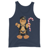 Gingerbread Leather Man (Tank Top)-Christmas Tank Tops-Swish Embassy