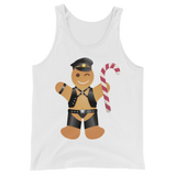 Gingerbread Leather Man (Tank Top)-Christmas Tank Tops-Swish Embassy