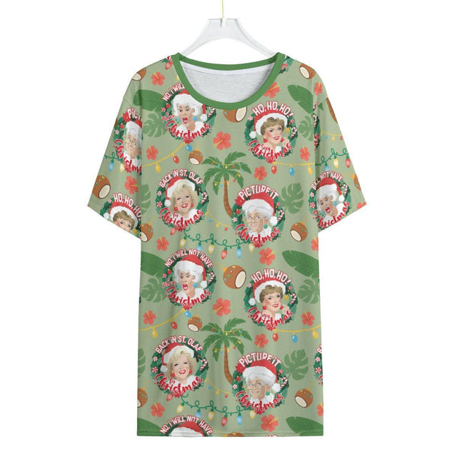 Golden XMas (Allover T-Shirt)-Allover T-Shirt-Swish Embassy