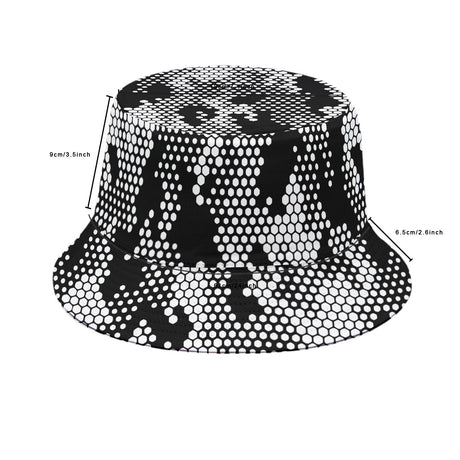 Halftone Camo (Allover Bucket Hat)-Allover Bucket Hat-Swish Embassy