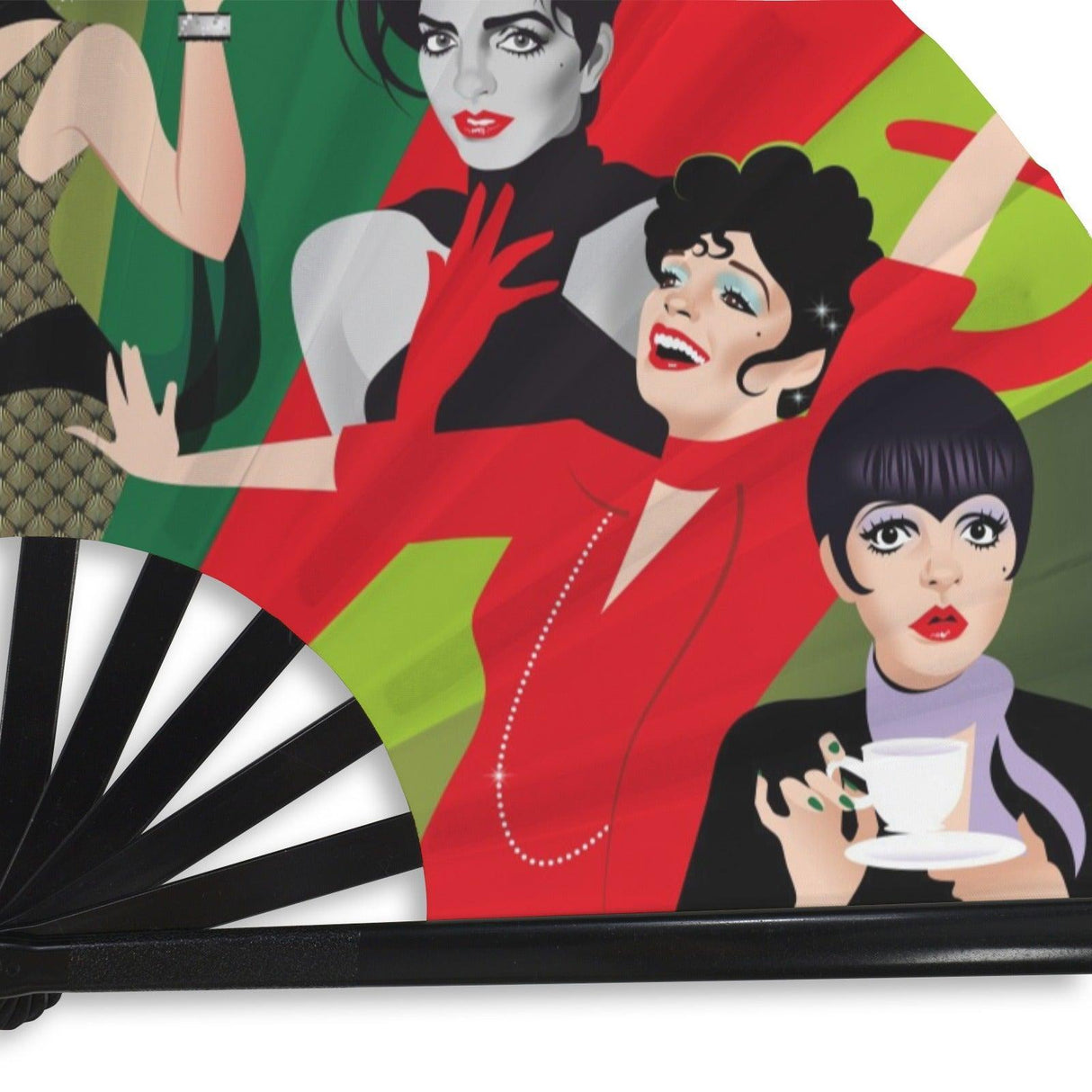 Halston Hangover Folding Clack Fan-Folding Fans-Swish Embassy