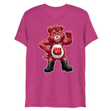 Hanky Bear - Red (Triblend)-Triblend T-Shirt-Swish Embassy
