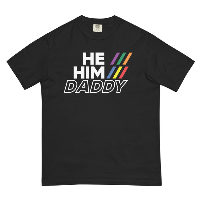 He/Him/Daddy (Boxy Tee)-Boxy T-Shirt-Swish Embassy