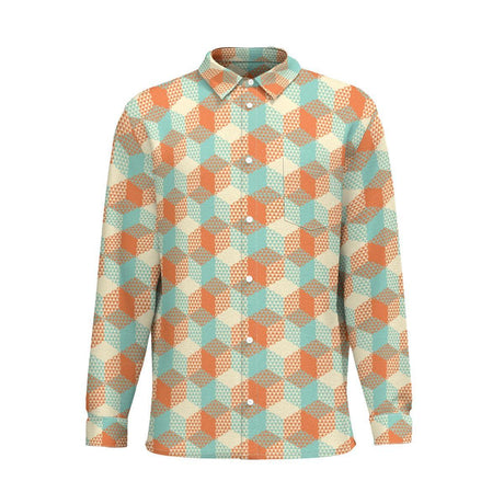 Hexa-Gone (Cotton Long Sleeve Shirt)-Cotton Long Sleeve Button Shirt-Swish Embassy