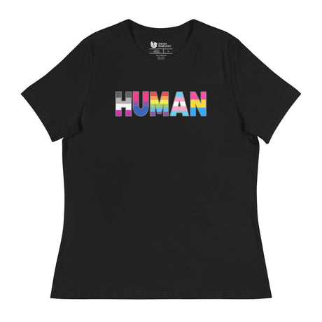 Human (Women's Relaxed T-Shirt)-Women's T-Shirts-Swish Embassy