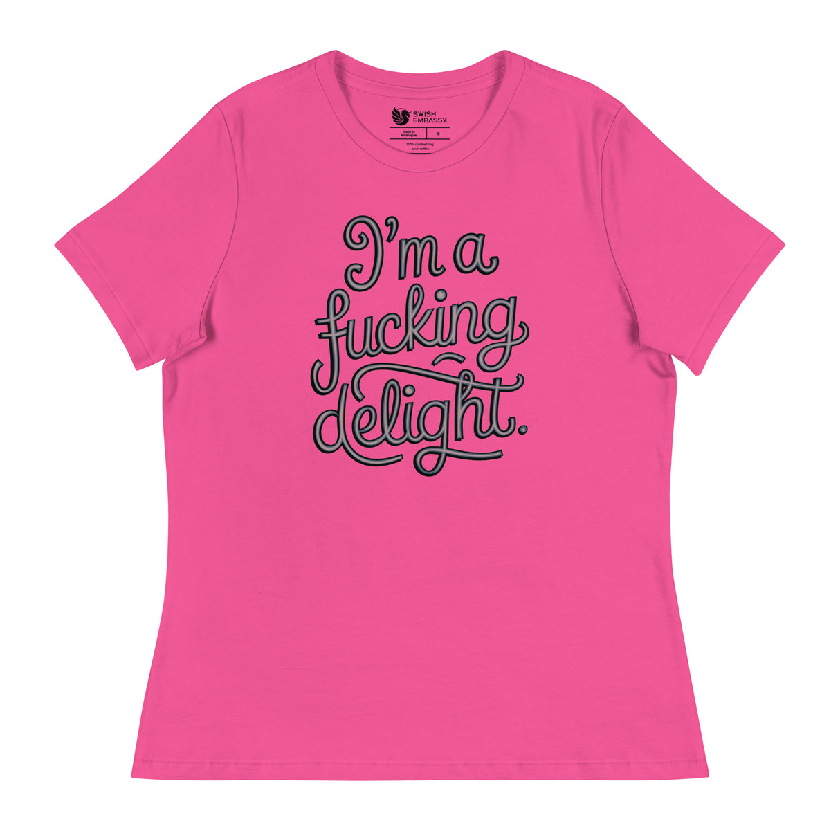 I'm a F*cking Delight (Women's Relaxed T-Shirt)-Women's T-Shirts-Swish Embassy
