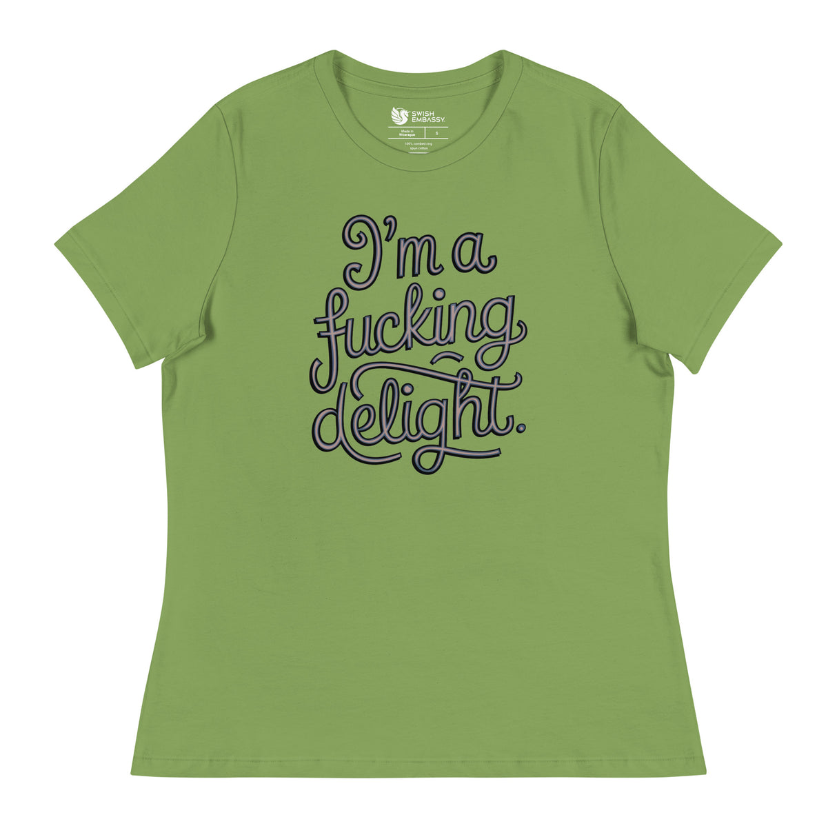 I'm a F*cking Delight (Women's Relaxed T-Shirt)-Women's T-Shirts-Swish Embassy