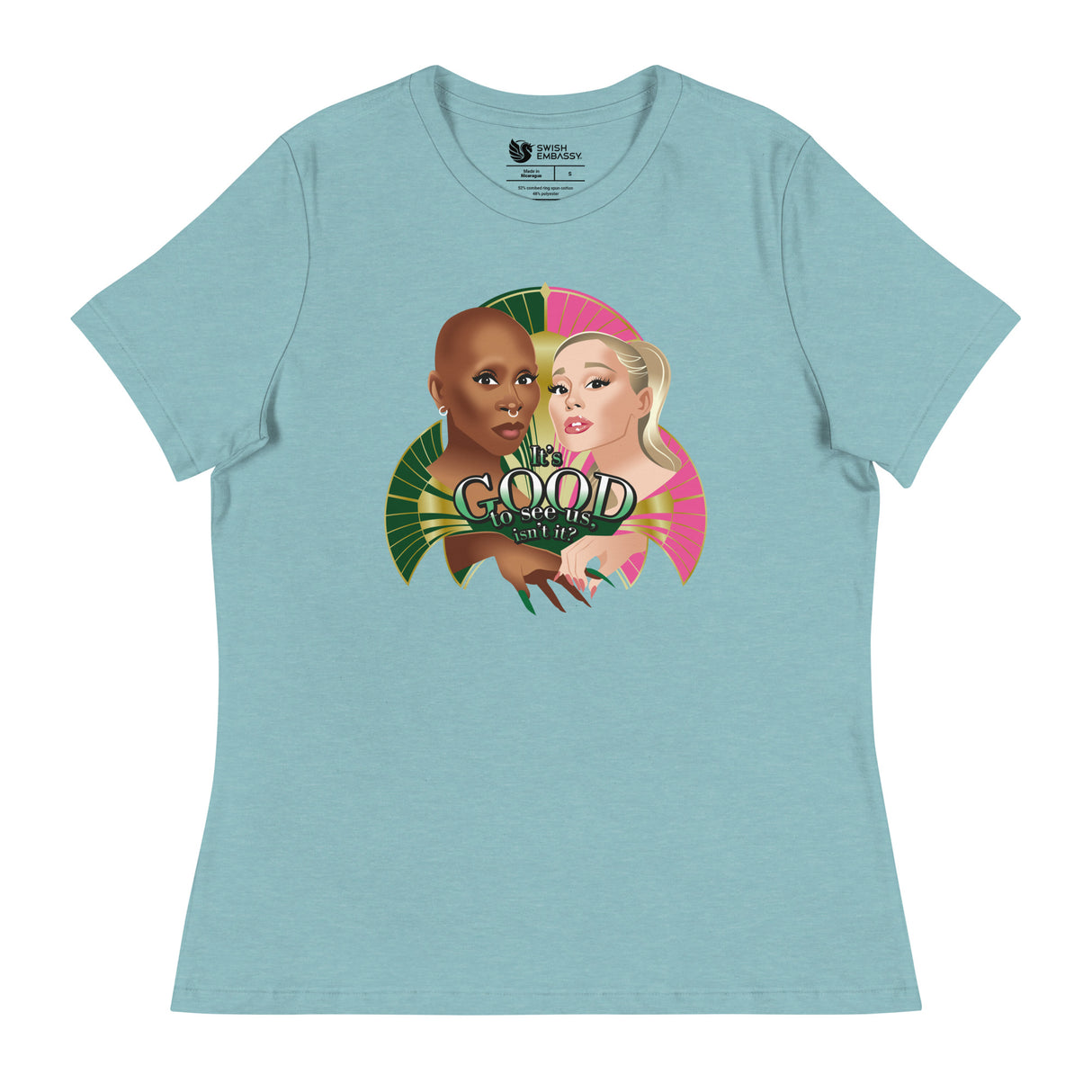 It's Good to See Us (Women's Relaxed T-Shirt)-Women's T-Shirts-Swish Embassy