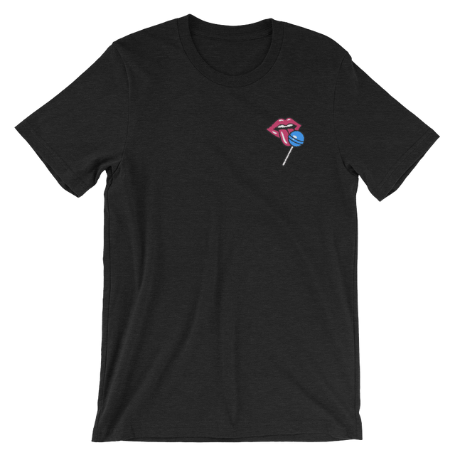 Lick (Embroidered T-Shirt)-Embroidered T-Shirts-Swish Embassy
