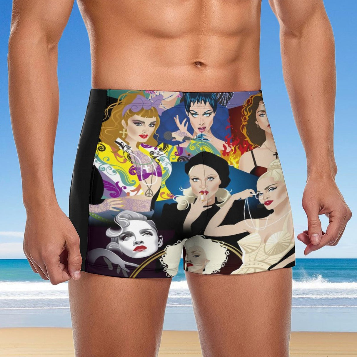 Material Girl (Square Cut Trunks)-Square Cut Trunks-Swish Embassy