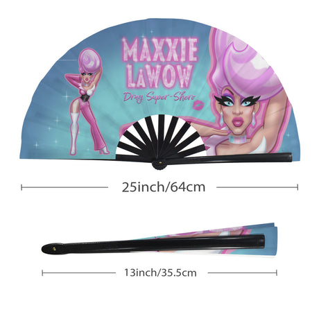 Maxxie LaWow (Folding Clack Fan)-Folding Fans-Swish Embassy