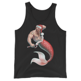Merman Christmas (Tank Top)-Christmas Tank Tops-Swish Embassy