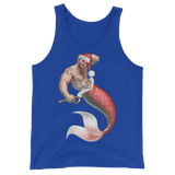 Merman Christmas (Tank Top)-Christmas Tank Tops-Swish Embassy