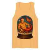 Merman in a Snow Globe (Tank top)-Christmas Tank Tops-Swish Embassy