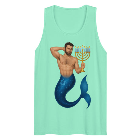 Mermenorah (Tank top)-Christmas Tank Tops-Swish Embassy