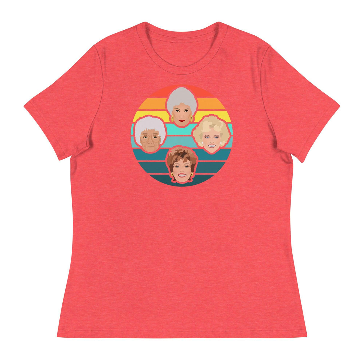 Miami Sunset (Women's Relaxed T-Shirt)-Women's T-Shirts-Swish Embassy