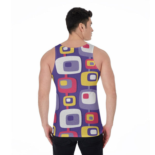 Mid-Century Purple (Allover Tank Top)-Allover Tank Top-Swish Embassy