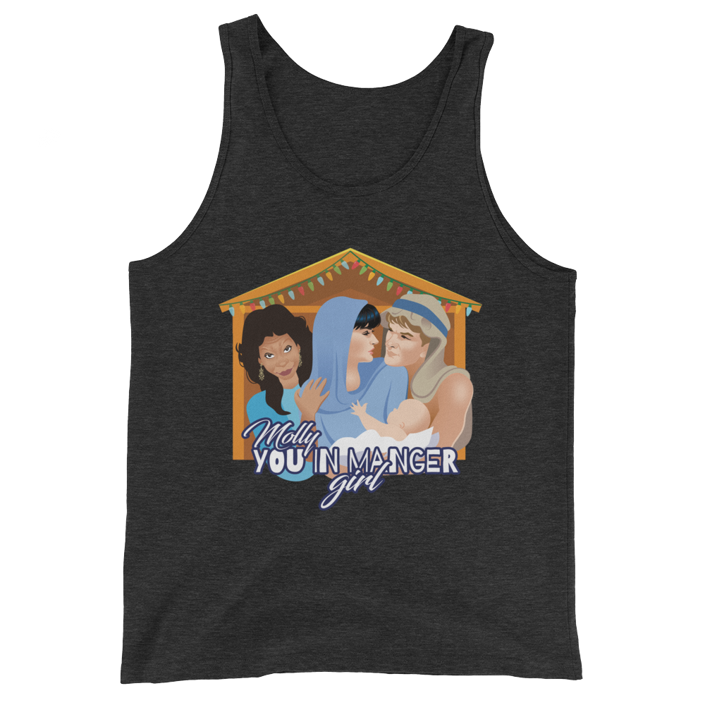 Molly, You in Manger Girl! (Tank Top)-Christmas Tank Tops-Swish Embassy