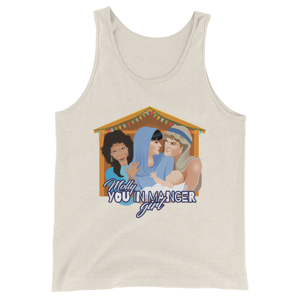 Molly, You in Manger Girl! (Tank Top)-Christmas Tank Tops-Swish Embassy