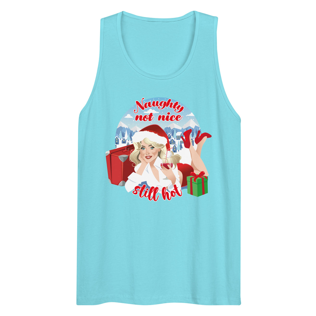 Naughty Not Nice (Tank top)-Christmas Tank Tops-Swish Embassy