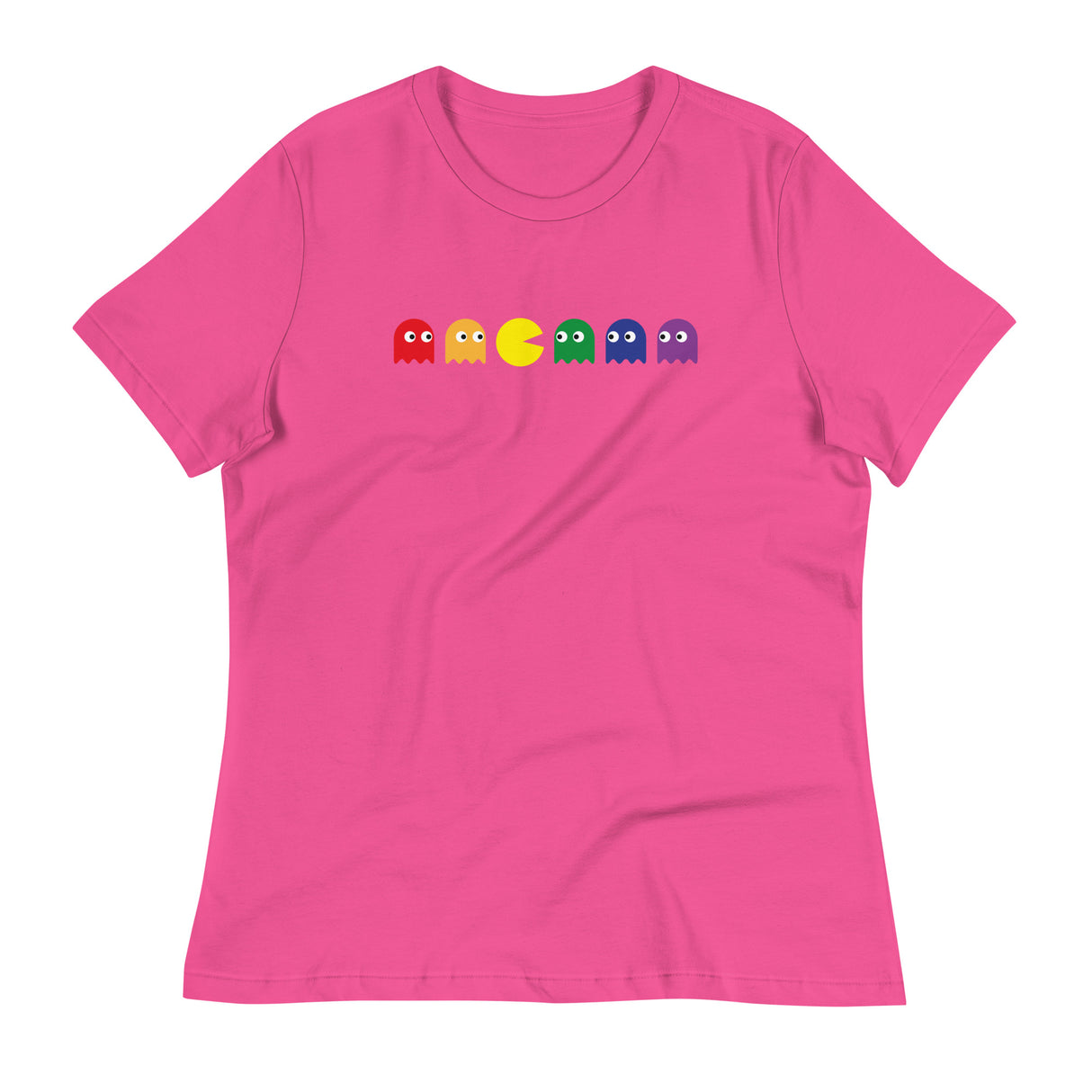 Pac Man Pride (Women's Relaxed T-Shirt)-Women's T-Shirts-Swish Embassy