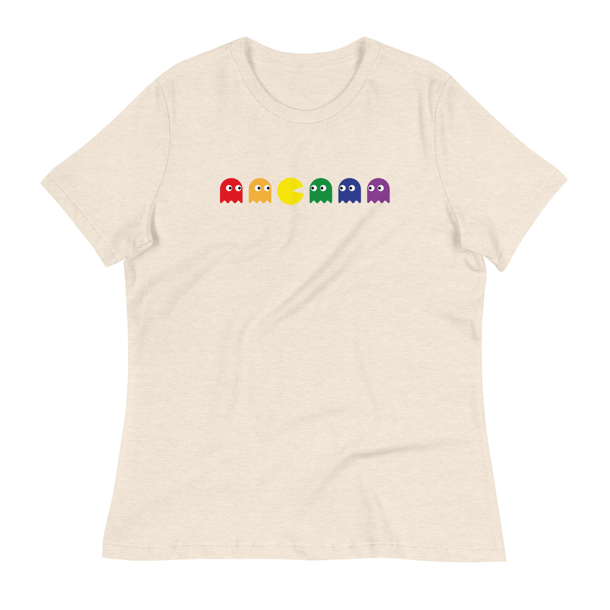 Pac Man Pride (Women's Relaxed T-Shirt)-Women's T-Shirts-Swish Embassy