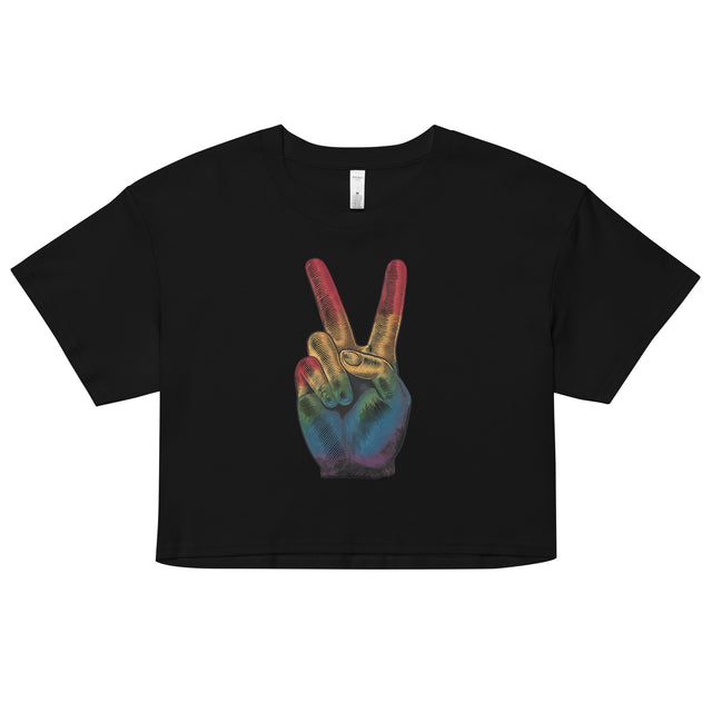 Peace and Pride (Crop Top)-Crop Top-Swish Embassy