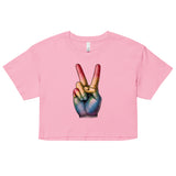 Peace and Pride (Crop Top)-Crop Top-Swish Embassy