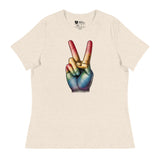 Peace and Pride (Women's Relaxed T-Shirt)-Women's T-Shirts-Swish Embassy