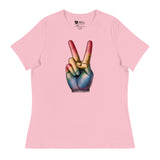 Peace and Pride (Women's Relaxed T-Shirt)-Women's T-Shirts-Swish Embassy