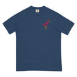 Pink Flamingo (Embroidered) (Boxy Tee)-Boxy T-Shirt-Swish Embassy