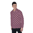 Pink Plaid (Long Sleeve Button Shirt)-Long Sleeve Button Shirts-Swish Embassy