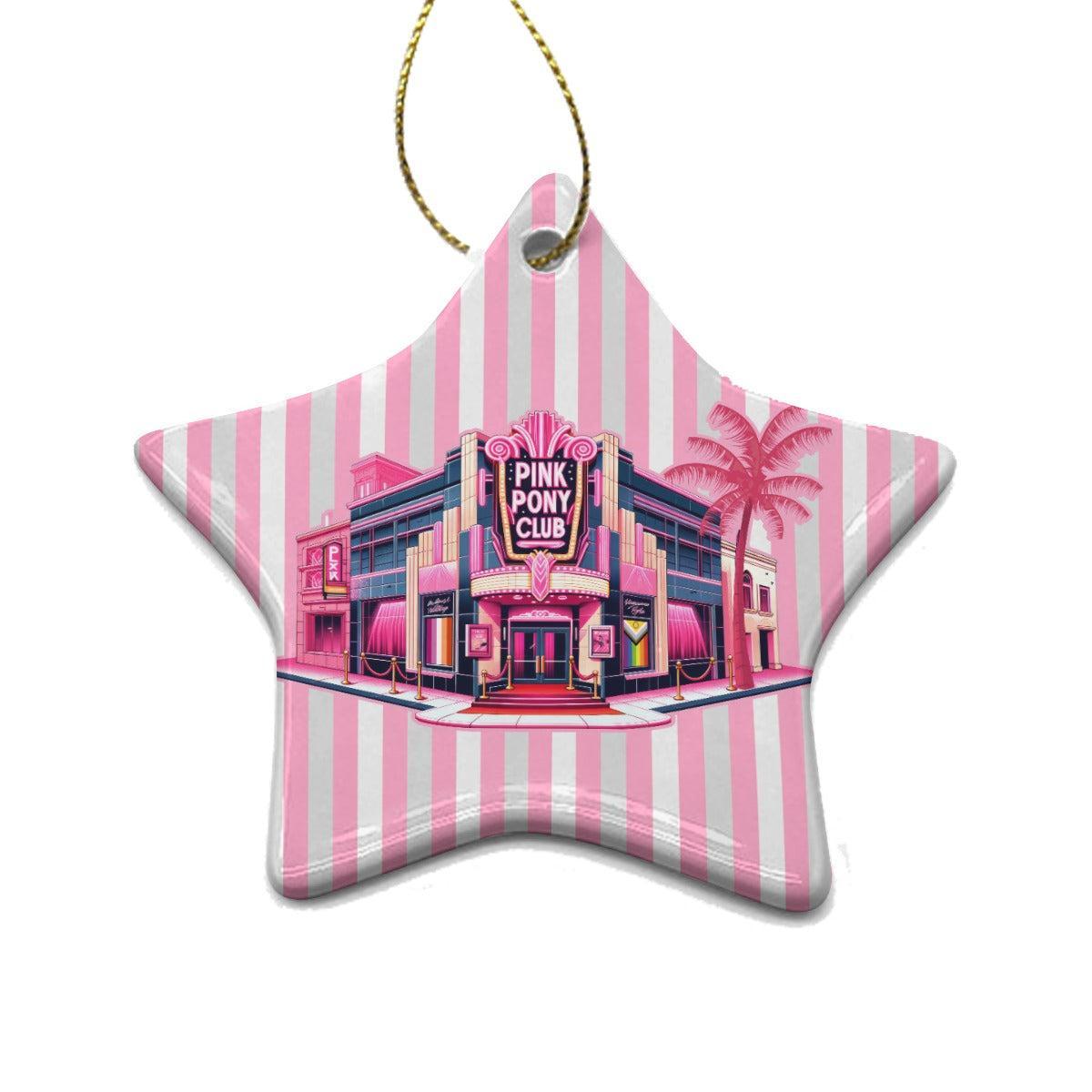 Pink Pony Club (Ceramic Holiday Keepsake)-Ceramic Holiday Keepsake-Swish Embassy