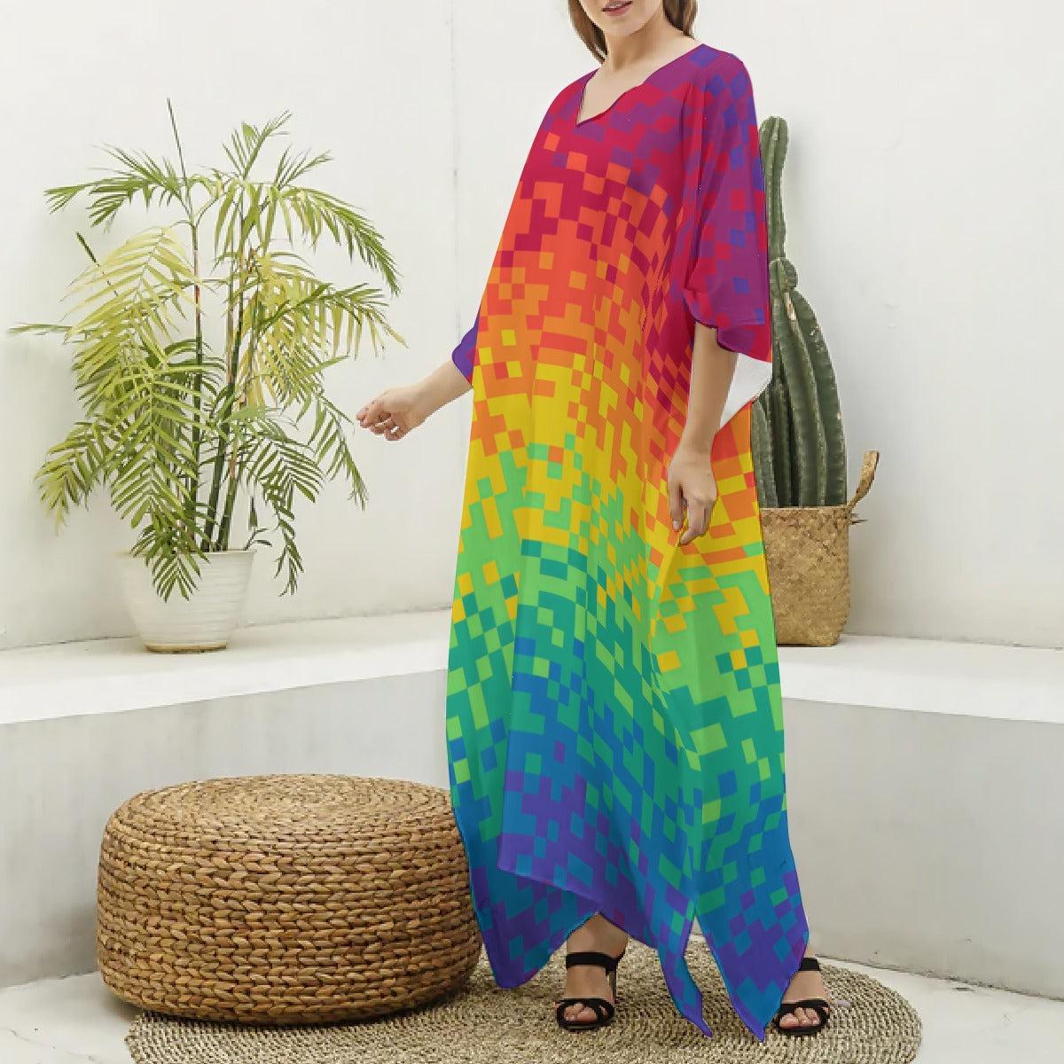 Pixel Perfect Pride (Kaftan)-Kaftan-Swish Embassy