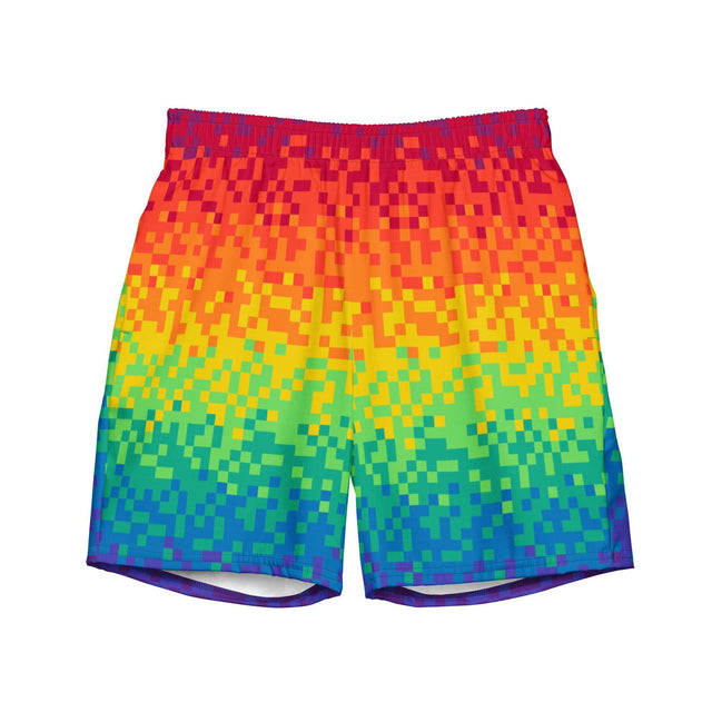 Pixel Perfect Pride (Swim Trunks)-Swim Trunks-Swish Embassy