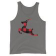 Plaid Reindeer (Tank Top)-Christmas Tank Tops-Swish Embassy