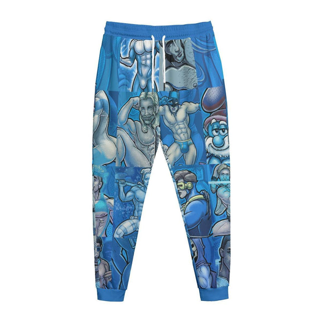 Pop Boys Blue (AOP Sweatpants)-AOP Sweatpants-Swish Embassy