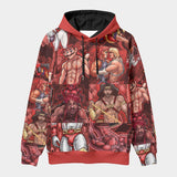 Pop Boys Red (AOP Hoodie)-AOP Hoodie-Swish Embassy