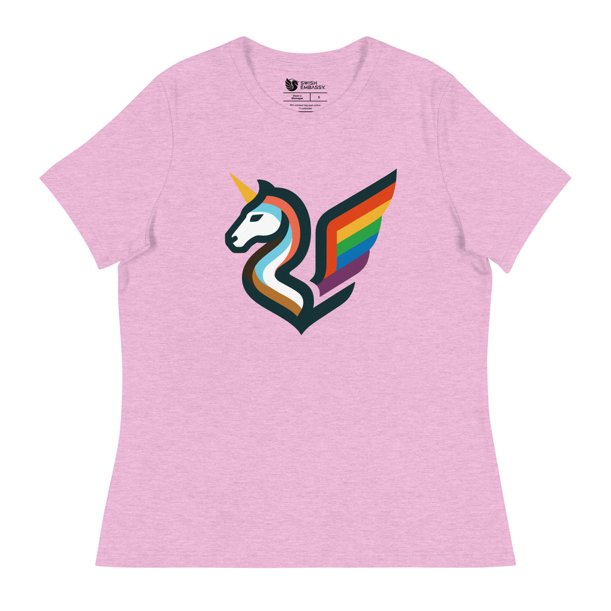 Pride Swishmark (Women's Relaxed T-Shirt)-Women's T-Shirts-Swish Embassy