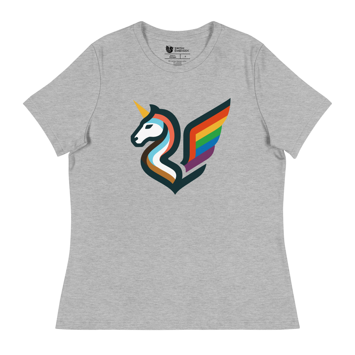 Pride Swishmark (Women's Relaxed T-Shirt)-Women's T-Shirts-Swish Embassy