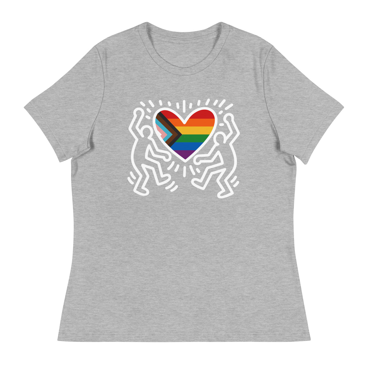 Progress Pride Figures (Women's Relaxed T-Shirt)-Women's T-Shirts-Swish Embassy