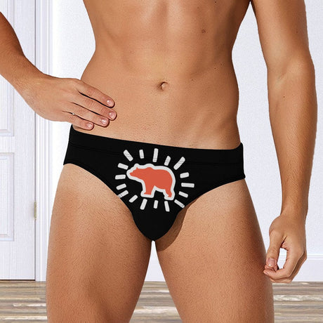 Radiant Bear (Swim Briefs)-Swim Briefs-Swish Embassy