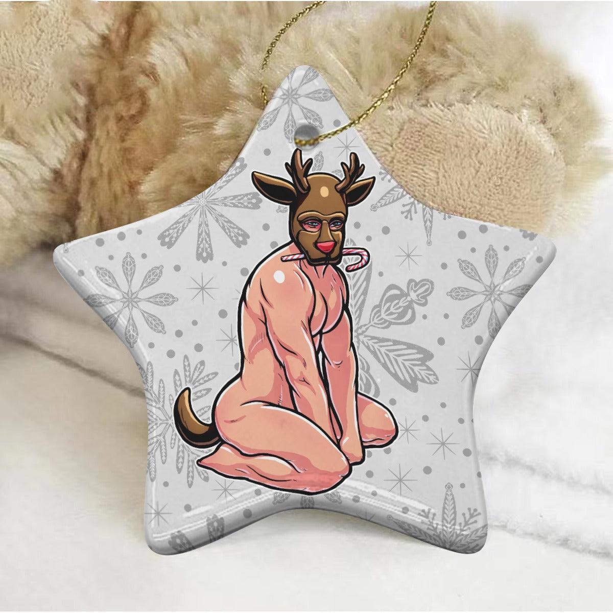 Reindeer Games (Ceramic Holiday Keepsake)-Ceramic Holiday Keepsake-Swish Embassy