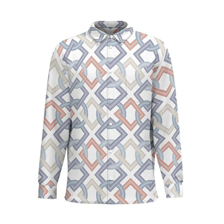 Rings (Cotton Long Sleeve Shirt)-Cotton Long Sleeve Button Shirt-Swish Embassy