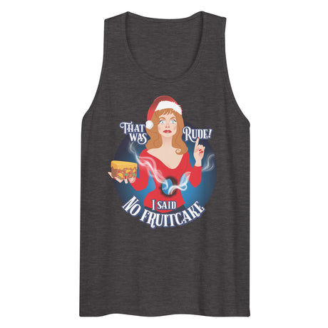 Rude Fruitcake (Tank top)-Christmas Tank Tops-Swish Embassy