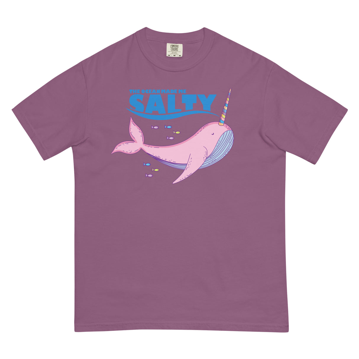 Salty Narwhal (Boxy Tee)-Boxy T-Shirt-Swish Embassy