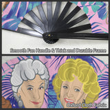 Stay Golden (Folding Clack Fan)-Folding Fans-Swish Embassy